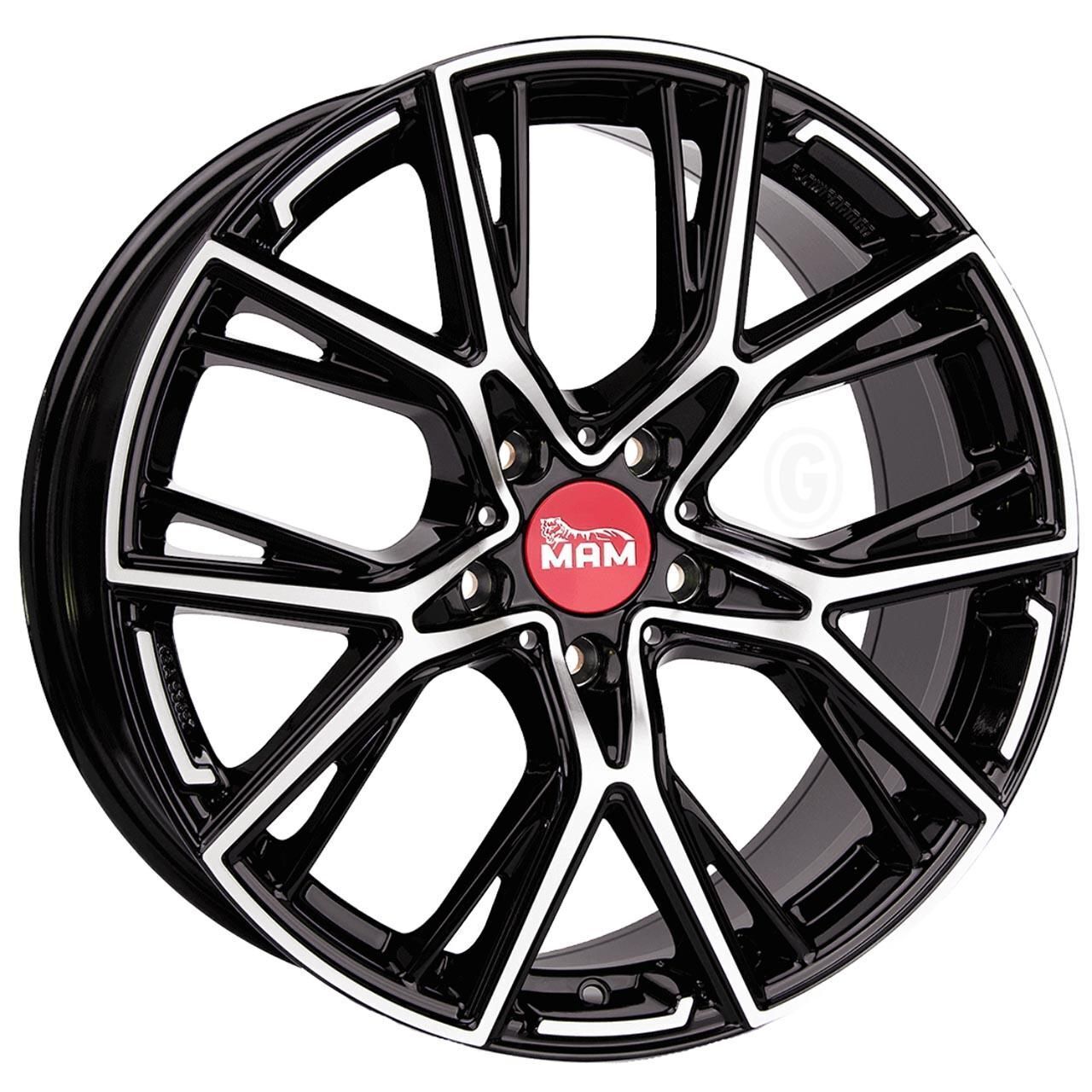 MAM B4 8,5x19 ET30 LK 5x112 Black Polished Satzpreis