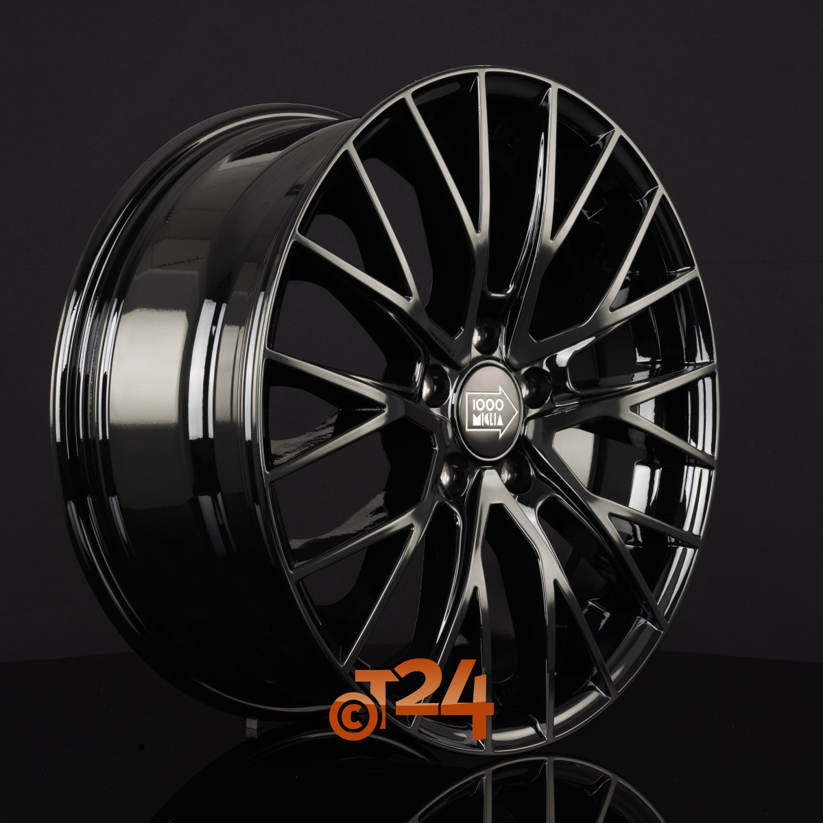 1000 MIGLIA MM1009 7x17" ET40 5x110 Gloss Black