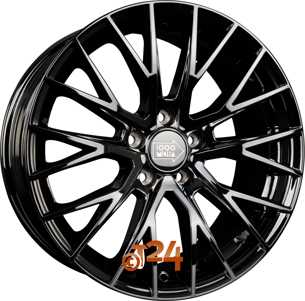 1000 MIGLIA MM1009 7x17" ET40 5x110 Gloss Black