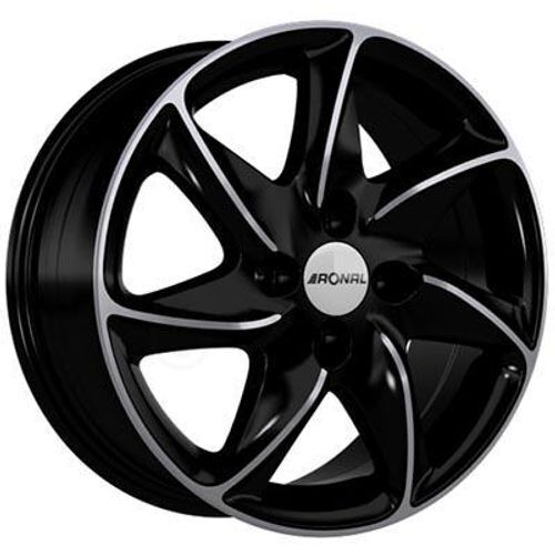 Ronal R51 7x17 ET45 4x100 schwarz front poliert Satzpreis