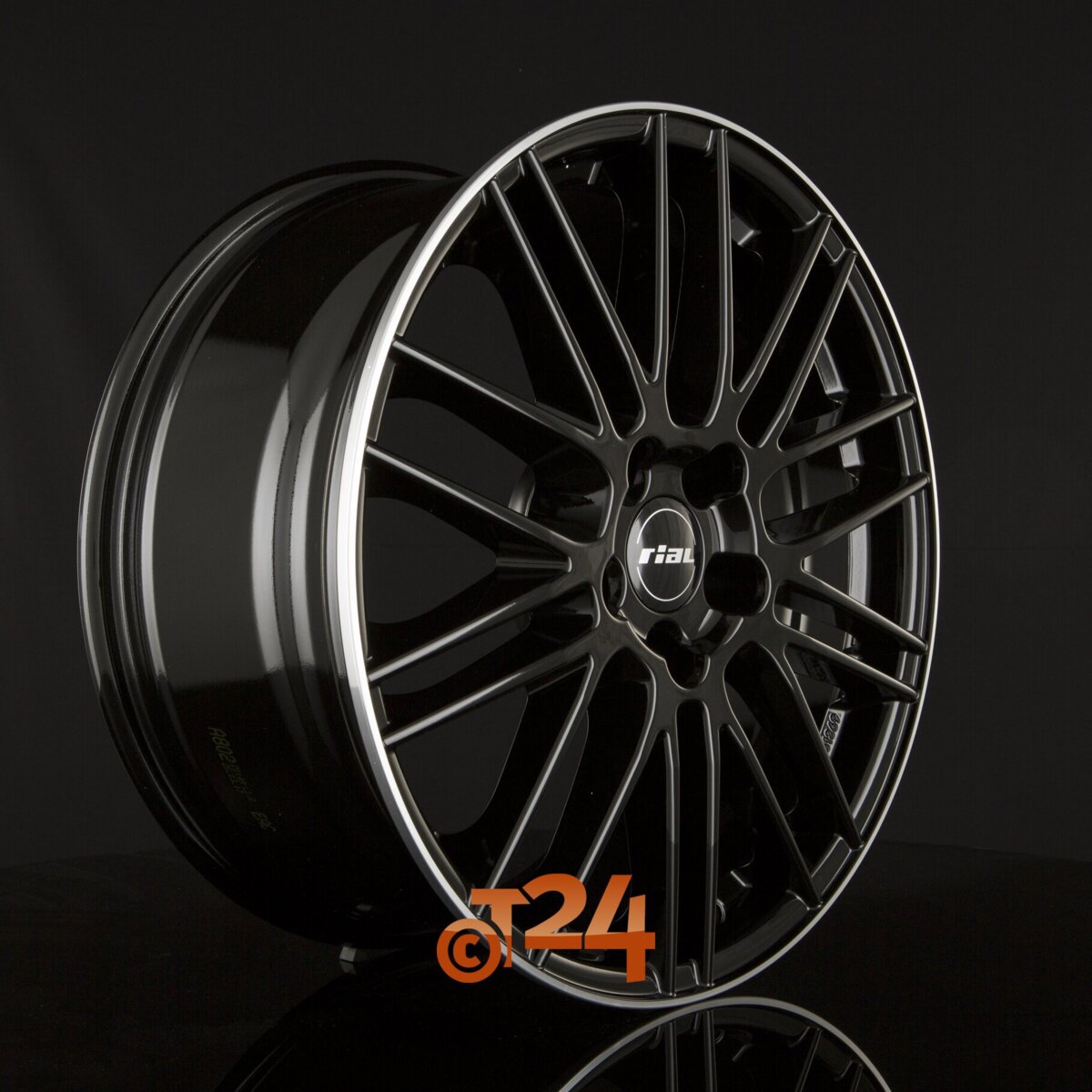 4x Rial Lucca Alufelgen 8.0Jx18 ET45 5x112 Diamant-schwarz - Für Mercedes A-Klasse, CLA, GLA & Mehr