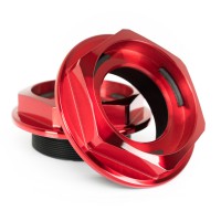 Rotiform Zentralverschluss in Candy Red Optik 